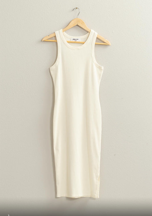 Haley Cream Midi Dress