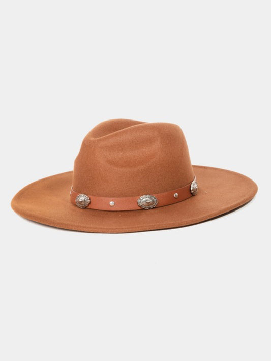 Brown Zia Fedora Hat