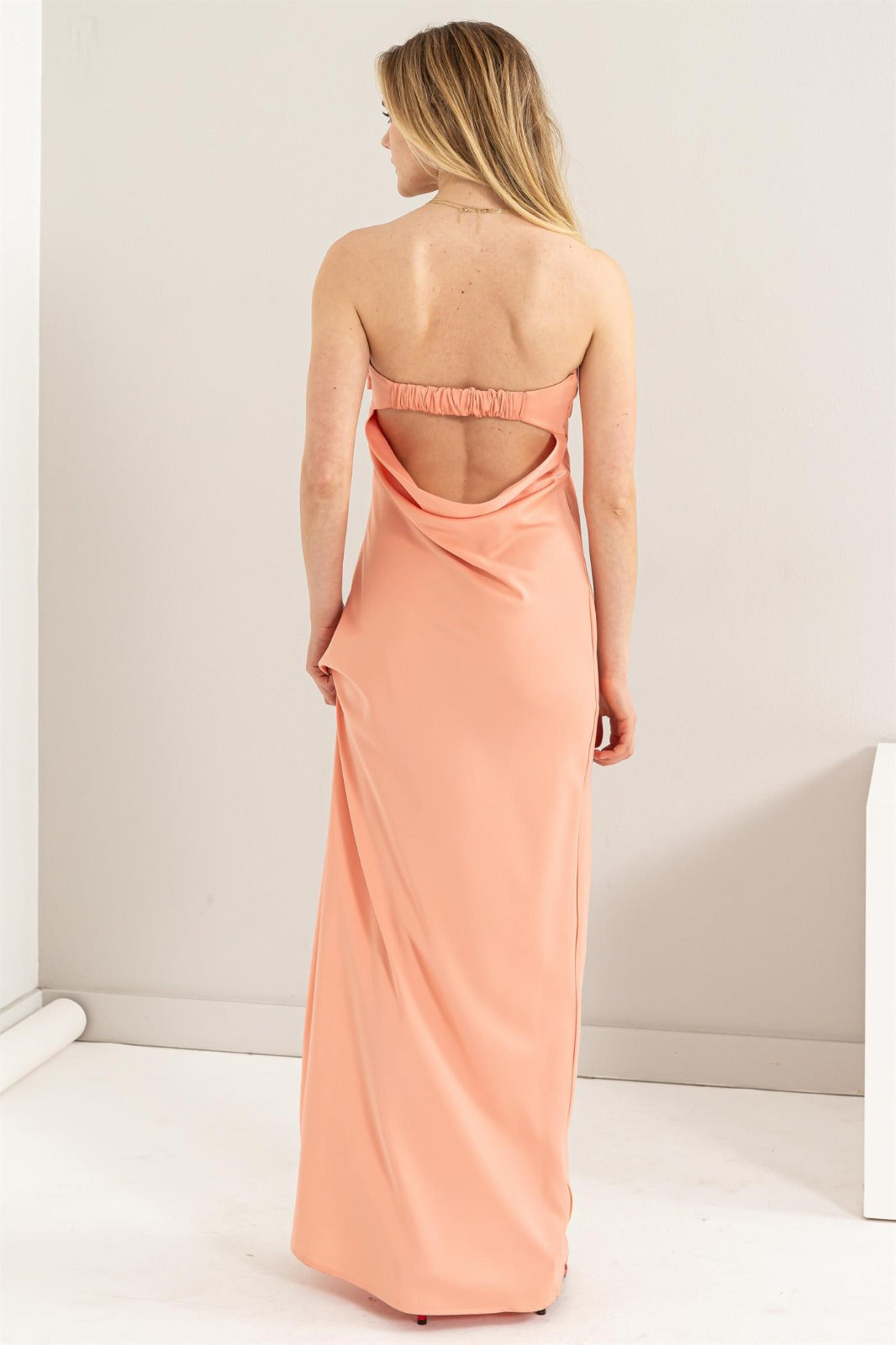 Peach Maxi Dress